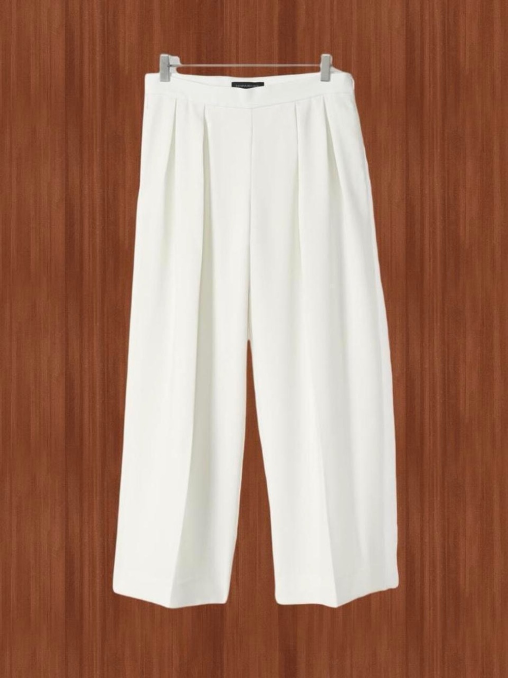 Banana Republic Ivory Wide Leg Trousers 8